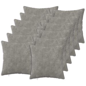 vidaXL Funda de almohada 12 uds. HEERLEN Gris Claro 40 x 40 cm