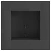 vidaXL Hoguera Negro 60 x 60 x 30 cm Acero