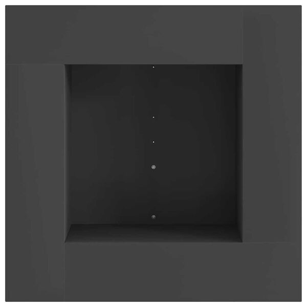 vidaXL Hoguera Negro 60 x 60 x 30 cm Acero