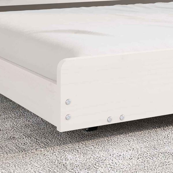 vidaXL Estructura de cama Blanco 90 x 200 cm Madera maciza de Pino