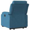 vidaXL Sillón reclinable de masaje elevable terciopelo azul