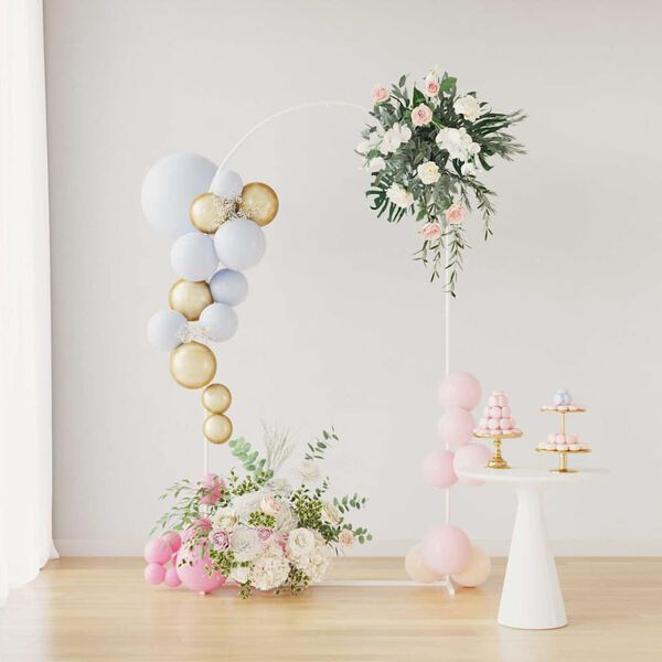 vidaXL Arco de Boda 100 x 39 x 200 cm Acero