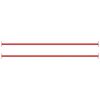 vidaXL Barras de gimnasia 2 piezas 125 cm acero rojo
