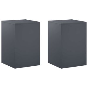 vidaXL Soporte de plantas 2 pcs Gris antracita 40 x 40 x 60 cm