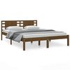 vidaXL Estructura cama sin colch&oacute;n madera pino marr&oacute;n miel 120x200 cm