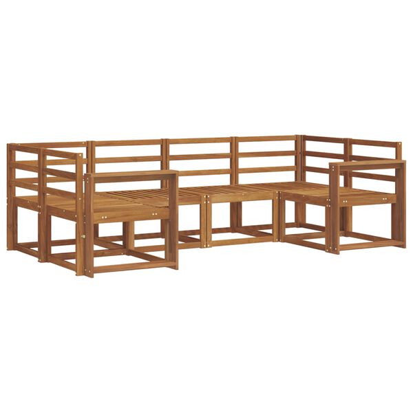 vidaXL Conjunto de sof&aacute;s de exterior 6 pcs Natural