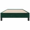 vidaXL Estructura de cama sin colch&oacute;n terciopelo verde oscuro 90x210cm