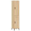vidaXL Aparador de madera contrachapada roble Sonoma 34,5x34x180 cm