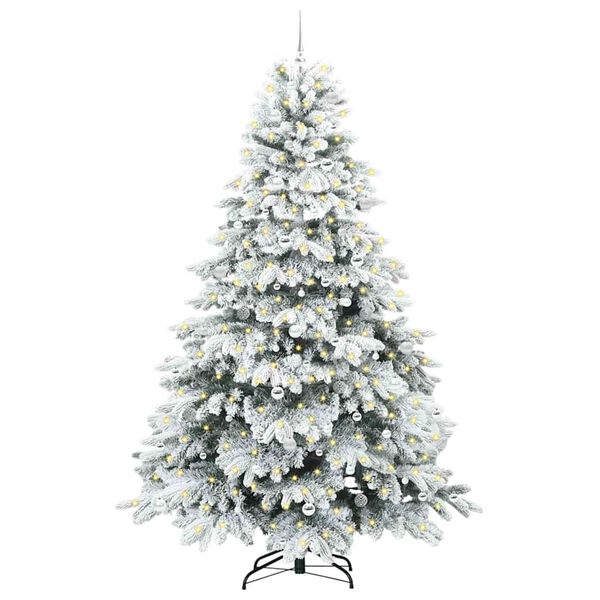vidaXL &Aacute;rbol de Navidad artificial con 300 LED 240 cm PE y PVC