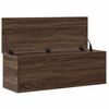 vidaXL Caja de almacenaje madera ingenier&iacute;a marr&oacute;n roble 102x35x35 cm