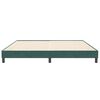vidaXL Estructura cama sin colchón terciopelo verde oscuro 200x220 cm