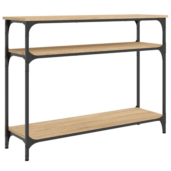 vidaXL Mesa consola madera de ingeniería roble Sonoma 100x29x75 cm
