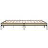 vidaXL Estructura cama madera ingenier&iacute;a metal roble Sonoma 160x200 cm