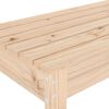 vidaXL Banco de jard&iacute;n madera maciza de pino 110x38x45 cm