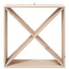 vidaXL Estante de Vino 2 pcs Natural 62 x 25 x 62 cm