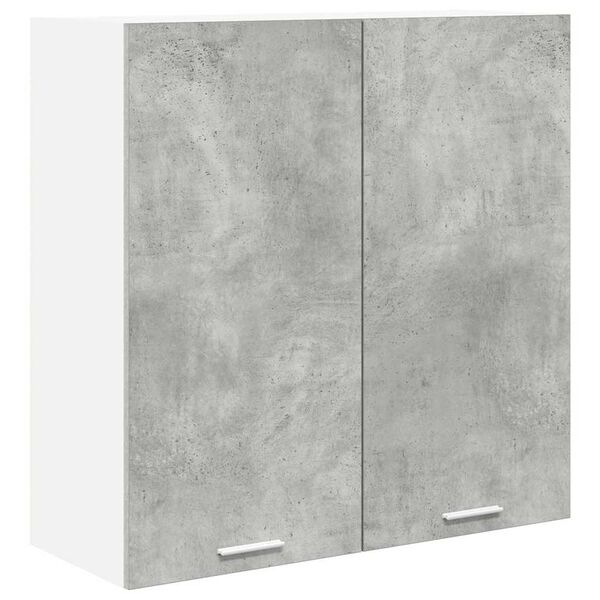 vidaXL Mueble colgante con puerta Gris Concreto 80 x 31 x 80 cm