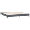 vidaXL Estructura de cama sin colch&oacute;n terciopelo gris oscuro 180x220cm