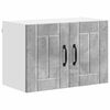 vidaXL Gabinetes de pared de cocina con puerta 2 pcs Gris Concreto