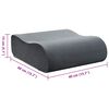 vidaXL Almohada para el asiento Liso Gris