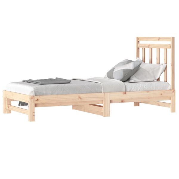 vidaXL Sof&aacute; cama extra&iacute;ble sin colch&oacute;n 2x(90x200) cm