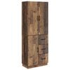 vidaXL Juego de armarios 2 pcs Madera envejecida Madera de ingenier&iacute;a