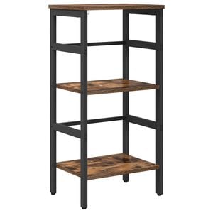 vidaXL Estante de libros 2 niveles 40 x 29,5 x 81 cm Roble ahumado