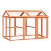vidaXL Corral de madera maciza pino marr&oacute;n 141x94x104 cm