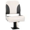 vidaXL Asiento plegable para barco 1 juego con respaldo bajo correa fijaci&oacute;n