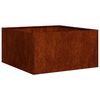 vidaXL Jardinera oxidada 80x80x40 cm acero corten
