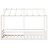 vidaXL Cama infantil con techo madera maciza pino blanca 100x200 cm