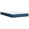 vidaXL Cama box spring con colch&oacute;n tela azul 120x190 cm