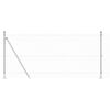 vidaXL Poste de Valla Plateado 50 x 0,8 m (malla de 25 x 25 mm) Acero