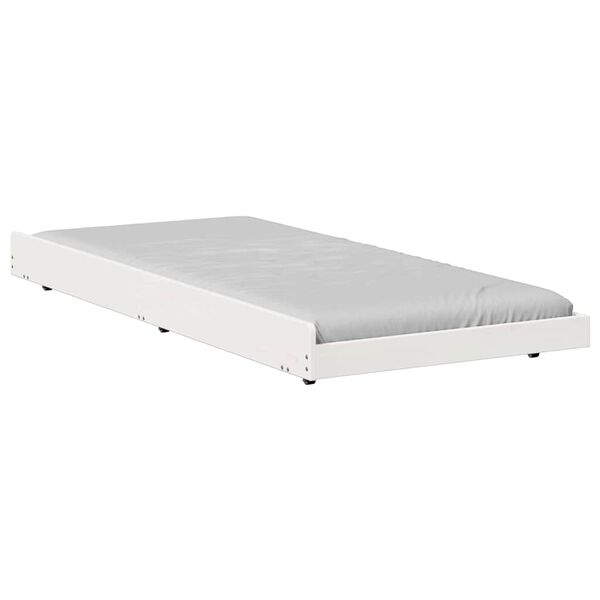 vidaXL Estructura de cama Blanco 80 x 200 cm Madera maciza de Pino