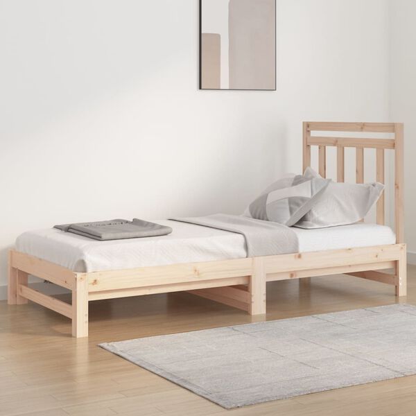 vidaXL Sof&aacute; cama extra&iacute;ble sin colch&oacute;n 2x(90x200) cm