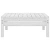 vidaXL Juego de muebles de jardín 4 pzas madera maciza de pino blanco