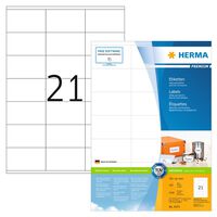 HERMA Etiquetas permanentes PREMIUM 100 hojas A4 70x41 mm