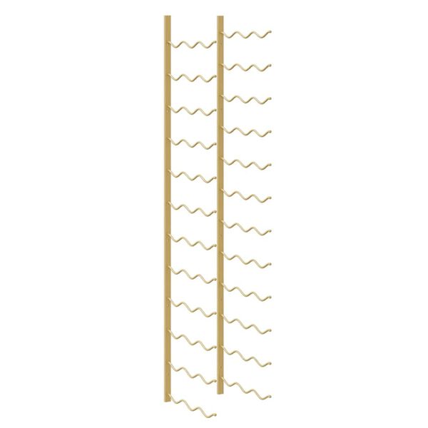 vidaXL Botellero de pared para 36 botellas hierro dorado