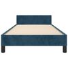 vidaXL Estructura de cama sin colch&oacute;n terciopelo azul oscuro 80x200 cm