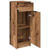 vidaXL Gabinete de Ba&ntilde;o con caj&oacute;n Madera vieja 32 x 34 x 90 cm
