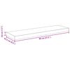 vidaXL Estante flotante de pared 2 uds MDF gris brillo 80x23,5x3,8 cm