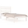 vidaXL Estructura de cama individual sin colchón madera pino blanco