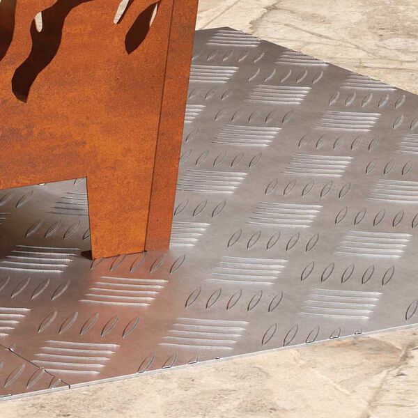 vidaXL Pelda&ntilde;o Rectangular 2 pcs Plateado 70 x 50 cm Aluminio