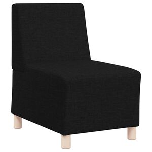 vidaXL Sof&aacute; modular sin brazos, tela negra, 55 cm