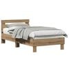 vidaXL Estructura de cama Roble artisan 193 x 95 x 88 cm