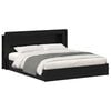vidaXL Estructura de cama con almacenamiento Negro 200 x 200 cm
