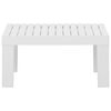 vidaXL Set de muebles de jardín 2 piezas con cojines plástico blanco