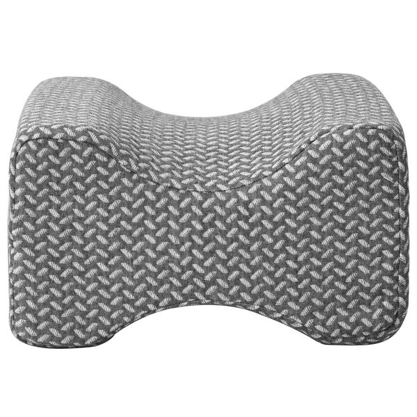 vidaXL Almohada para la rodilla Color s&oacute;lido Gris 26 x 21,5 x 15 cm