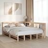vidaXL Cama con estanter&iacute;a sin colch&oacute;n madera maciza de pino 150x200cm