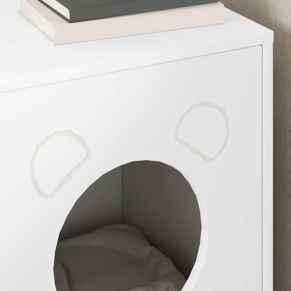 vidaXL Casa para Gatos 42,5 x 40 x 53 cm Madera de ingenier&iacute;a