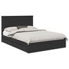 vidaXL Cama con almacenamiento Negro 140 x 190 cm Madera de ingenier&iacute;a